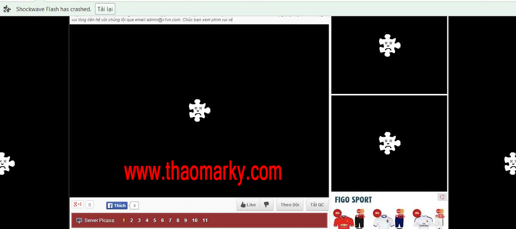 Hướng dẫn xử lí lỗi Shockware Flash has Crashed | Thao Marky's Productions