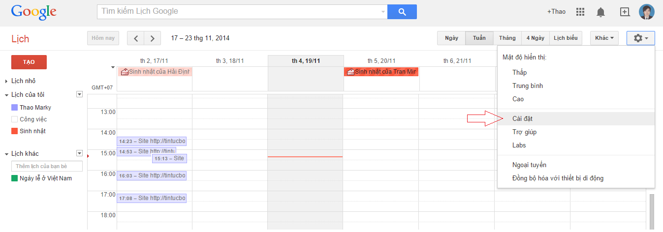 Website Monitor - Google Calendar